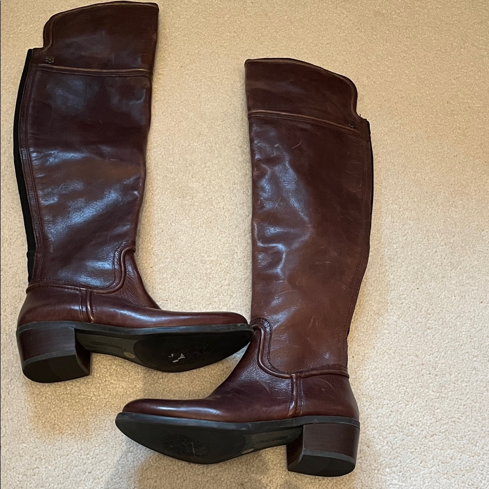 Vince Camuto NWT over the knee chocolate leather boots sz 5 / Baldwin
NWT
